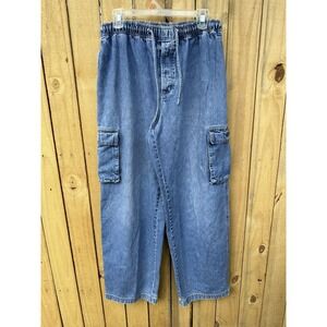 Vintage Zonz Cargo Baggy Jeans Punk Skater‎ Streetwear Y2K Men's Medium Stretchy
